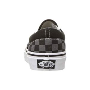 Vans Kids Unisex Classic Slip On, (Checkerboard) Black/Pewter, Size 12 Little Kid