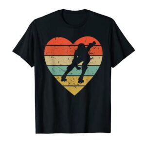 Roller Derby Vintage Design Retro Skater Player Heart Sport T-Shirt