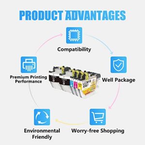 Miss Deer LC3019 XXL Compatible Ink Cartridge(Upgraded Version) Replacement for Brother LC3019 LC3017 XXL LC3017 Work with Brother MFC-J5330DW MFC-J6730DW MFC-J6930DW MFC-J6530DW MFC-J5335DW