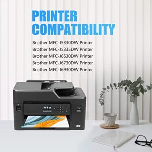 Miss Deer LC3019 XXL Compatible Ink Cartridge(Upgraded Version) Replacement for Brother LC3019 LC3017 XXL LC3017 Work with Brother MFC-J5330DW MFC-J6730DW MFC-J6930DW MFC-J6530DW MFC-J5335DW