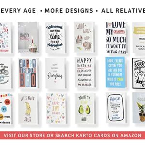 Funny Birthday Card For Men and Women, Large 5.5 x 8.5 Happy Birthday Card For Husband, Birthday Card For Brother - Birthday Card For Sister, Mom, Dad - Karto - Rewarded