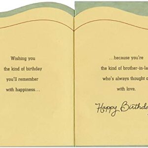 Designer Greetings Calm Lake Between Lush Green Trees Birthday Card for Brother-in-Law