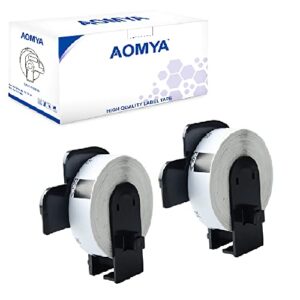 Aomya 2 Rolls Compatible Shipping Label Replacement for Brother DK-1204 Die-Cut 2/3"x2-1/8"(17mmx54mm) 400 Labels per Roll with Reusable Cartridge for QL1060N,QL700, QL720NW,QL550, QL570