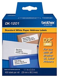 reseller brother dk-1201 die-cut standard address labels (brother 5 pack of rolls)