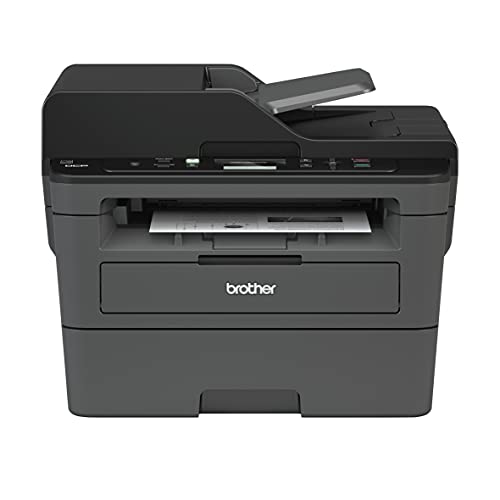 Brother DCP-L2550DWB All-in-One Wireless Monochrome Laser Printer for Home Office, White - Print, Scan, Copy - 2400 x 600 dpi, 36 ppm, 128MB Memory, Automatic Duplex Printing, BROAGE Printer_Cable