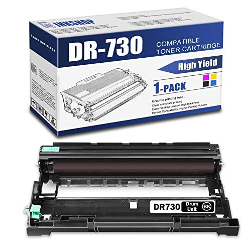 DR730 Compatible DR-730 Black Drum Unit Replacement for Brother DR-730 DCP-L2550DW MFC-L2710DW HL-L2350DW HL-L2370DW HL-L2390DW Toner.(1 Pack)