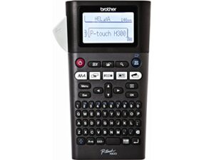 brother p-touch, pth300, portable label maker, one-touch formatting, vivid bright display, fast printing speeds, black