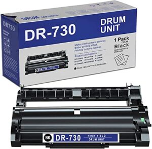 vit 1 pack dr 730 black high yield drum unit dr730 compatible replacement for brother dcp l2550dw mfc l2710dw l2750dwxl l2750dw hl l2390dw l2350dw l2370dwdwxl l2395dw printer