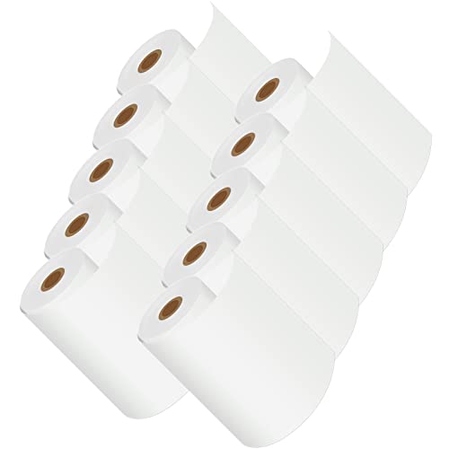 KCMYTONER 10 Rolls Compatible for Brother Mobile RDM01U5 102mm (4") x 29.3m Continuous Length Paper Thermal Receipt Paper Rolls Use for RJ4030 RJ4030-K RJ4030M RJ4030M-K RJ4040 RJ4040-K Label Printer