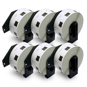 betckey – compatible round labels replacement for brother dk-1218 (0.94 in dia), use with brother ql label printers [6 rolls/6000 labels]