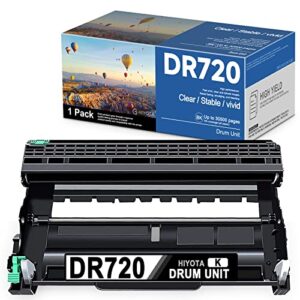 hiyota dr720 dr-720 drum unit compatible 1 pack black dr-720 drum replacement for brother mfc-8710dw 8810dw 8950dw/dwt hl-5440d 5470dw/dwt 6180dw/dwt dcp-8110dn 8510dn printer (not including toner)