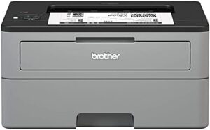 brother hl-l2350dw series compact wireless monochrome laser printer – mobile printing – auto 2-sided printing – up to 32 pages/min – up to 250 sheet capacity – grey & black – wulic printer cable