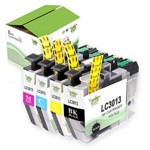 yumagenta compatible ink cartridge with new updated chips replacement for brother lc-3013 to use with mfc-j690dw mfc-j895dw mfc-j491dw mfc-j497dw printer(1 black, 1 cyan, 1 magenta, 1 yellow,4-pack)
