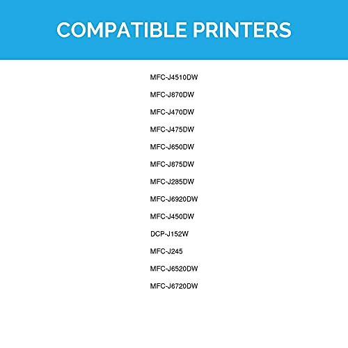 LD Products Compatible Ink Cartridge Replacement for Brother LC103 High Yield (1 Black, 1 Cyan, 1 Magenta, 1 Yellow, 4-Pack)