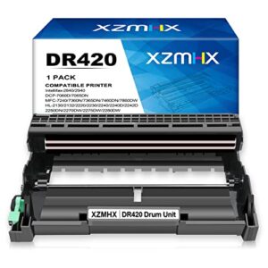 xzmhx dr420 dr-420 replacement drum unit (not toner) compatible for brother hl-2280dw hl-2230 hl-2240 hl-2242d hl-2270dw mfc-7360n mfc-7860dw dcp-7060d dcp-7065dn intellifax 2840 2940 (1 pack)