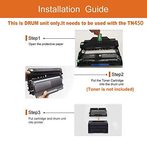 XZMHX DR420 DR-420 Replacement Drum Unit (Not Toner) Compatible for Brother HL-2280DW HL-2230 HL-2240 HL-2242D HL-2270DW MFC-7360N MFC-7860DW DCP-7060D DCP-7065DN Intellifax 2840 2940 (1 Pack)