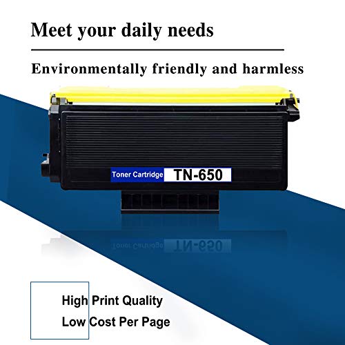 TN-650 TN650 (1 Pack Black) High Yield Toner Cartridge Replacement for Brother DCP-8060 8065DN 8080DN 8085DN HL-5240 5370DW/DWT 5250DN/DNT 5270DN 5380DN 5350DN/DNLT 5280DW Printer.