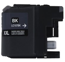 club toner compatible ink cartridge replacement for brother lc107bk, works with : mfc j4310dw, j4410dw, j4510dw, j4610dw, j4710dw (black)