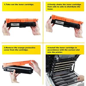 v4ink Compatible Toner Cartridge Replacement for Brother TN221BK TN225BK Work with HL-3140 3142 3150 3152 3170 3172 3180, MFC-9130 9140 9320 9330 9340, DCP-9020, 1-Pack Black
