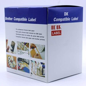 IDIK Compatible Brother DK-22113 Durable Film Tape - Wide - Black Print on Clear - 2.4" x 50'(62mm x 15.24M) 1 Roll per Box, DK-2113