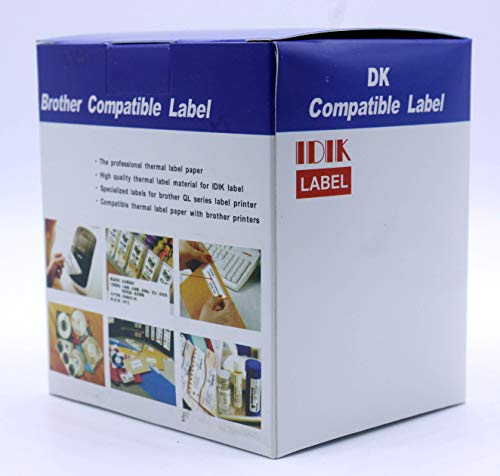 IDIK Compatible Brother DK-22113 Durable Film Tape - Wide - Black Print on Clear - 2.4" x 50'(62mm x 15.24M) 1 Roll per Box, DK-2113