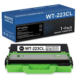 beryink wt223cl compatible wt-223cl waste toner box replacement for brother hl-l3210cw hl-l3230cdw hl-l3270cdw hl-l3290cdw fc-l3770cdw mfc-l3710cw mfc-l3750cdw printer (1 pack, black)