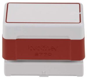 genuine stampcreator pr2770r red rubber stamps 1.04″ x 2.75″ (27 x 70 mm) for use in brother sc2000 stamp creator – box/6