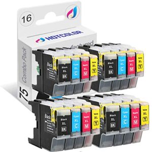 hotcolor lc75/lc79/lc71 lc 75 lc 79 lc 71 (black cyan magenta yellow) x4 ink cartridges for brother mfc-j430w mfc-j5910dw mfc-j625dw mfc-j6510dw printer (16pack)