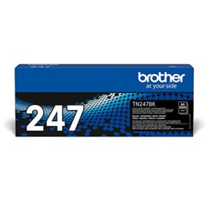 brother tn-247bk toner cartridge, black, single pack, high yield, includes 1 x toner cartridge, genuine supplies