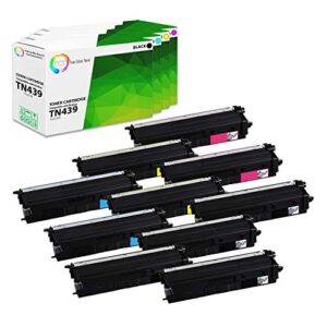 tct premium compatible toner cartridge replacement for brother tn439 tn-439 ultra high yield works with brother hl-l8360cdw l8360cdwt, mfc-l8900cdw l9570cdw printers (b, c, m, y) – 10 pack