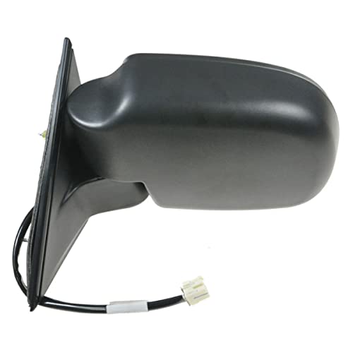 ORTUS UNI Black Power Heated Side Door Mirrors Left & Right Pair Set Fits (Plastic Paint to Match)