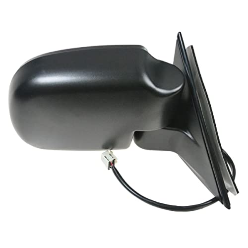 ORTUS UNI Black Power Heated Side Door Mirrors Left & Right Pair Set Fits (Plastic Paint to Match)