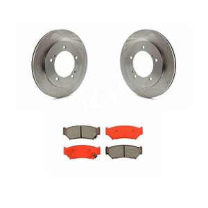 ORTUS UNI Front Disc Rotors & Semi-Metallic Brake Pads Fits K8S1000250