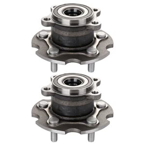 ortus uni 2 set of rear wheel bearing hub assembly fits awd (steel)