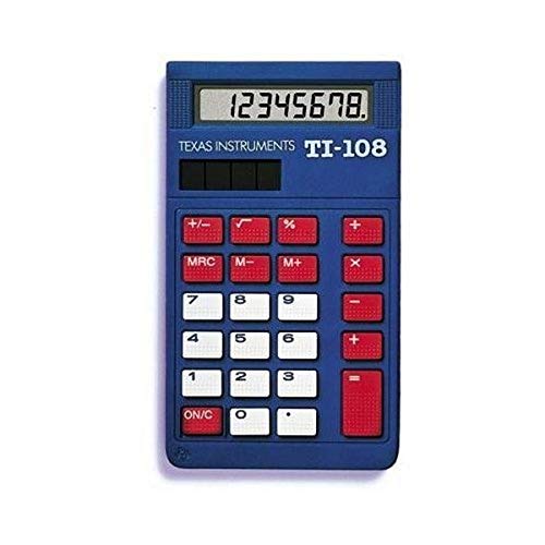 Texas Instruments TI-108 Solar Power Calculator/Teacher’s Kit (set of 10)