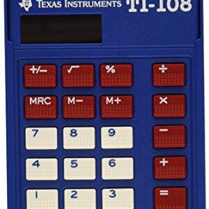 Texas Instruments TI-108 Solar Power Calculator/Teacher’s Kit (set of 10)