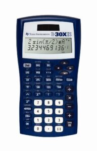 texas instruments ti-30x iis 2-line scientific calculator, dark blue