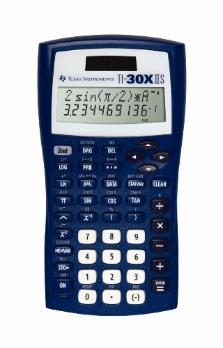 Texas Instruments TI-30X IIS 2-Line Scientific Calculator, Dark Blue