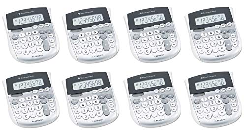 Texas Instruments TI-1795SV Minidesk Calculator CALCULATOR,DSKTP,SLR,PLUS DPCE330 (Pack of8)