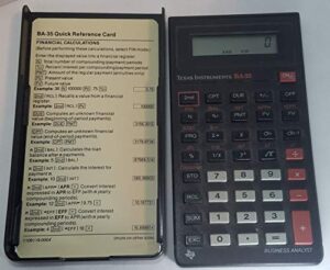 texas instruments ba-35 business calculator