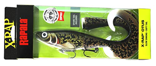 Rapala X-Rap Otus Lure with Two No. 2/0 Hooks, 0.5-1 m Swimming Depth, 25 cm Size, Artistic Burbot