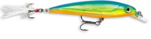 rapala x-rap 08 fishing lure, 3.125-inch, parrot
