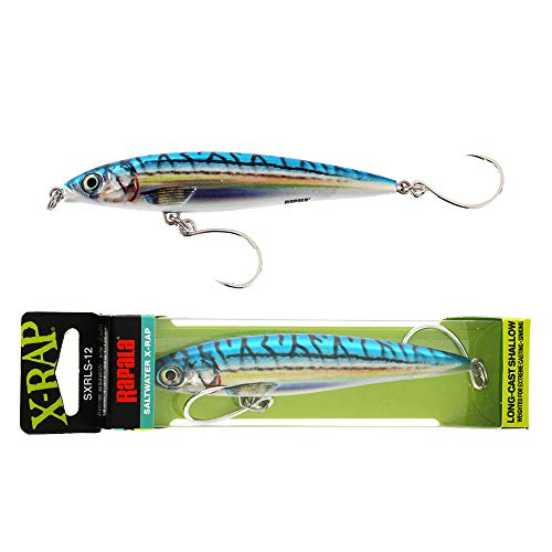 Rapala X-Rap Unisex Adult Long Cast Shallow Lure - Blue Mackerel, 12