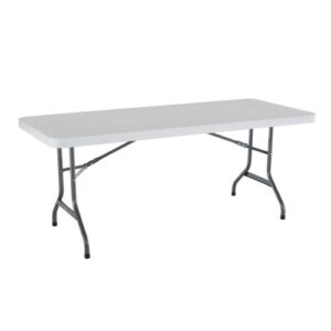 lifetime 42901 folding utility table, 6 feet, white, pack of 4
