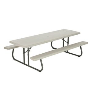 Lifetime 80123 Folding Picnic Table and Benches, 8 Feet