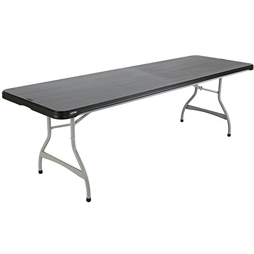 Lifetime 8-Foot Folding Table, Black and Silver - Pallet Pack of 27