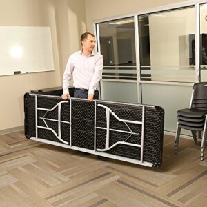 Lifetime 8-Foot Folding Table, Black and Silver - Pallet Pack of 27