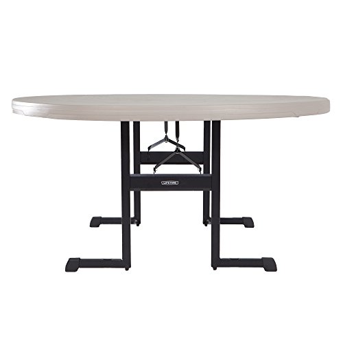 Lifetime Products 80125 Professional Round Folding Table, 5', Putty