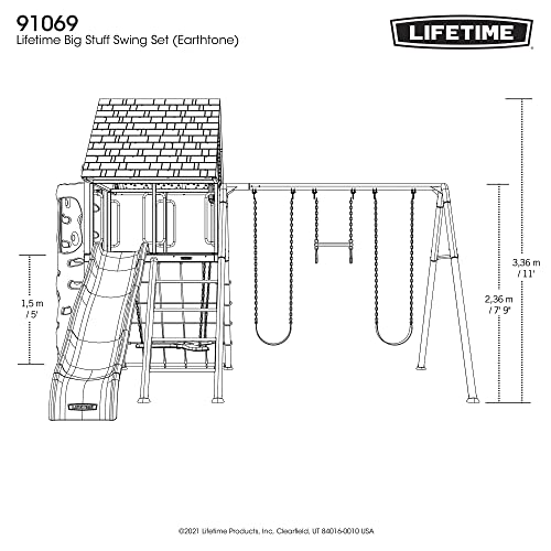 Lifetime 91069 Big Stuff Swing Set, Earthtone