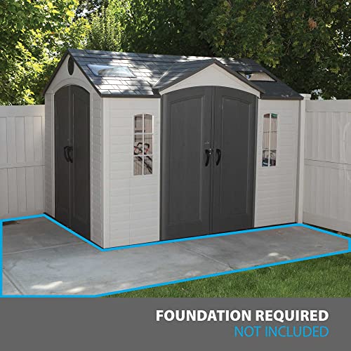 LIFETIME 10 FT. X 8 FT. OUTDOOR STORAGE SHED (Model 60001)